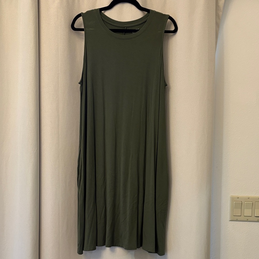 Time and Tru Olive Sleeveless Dress